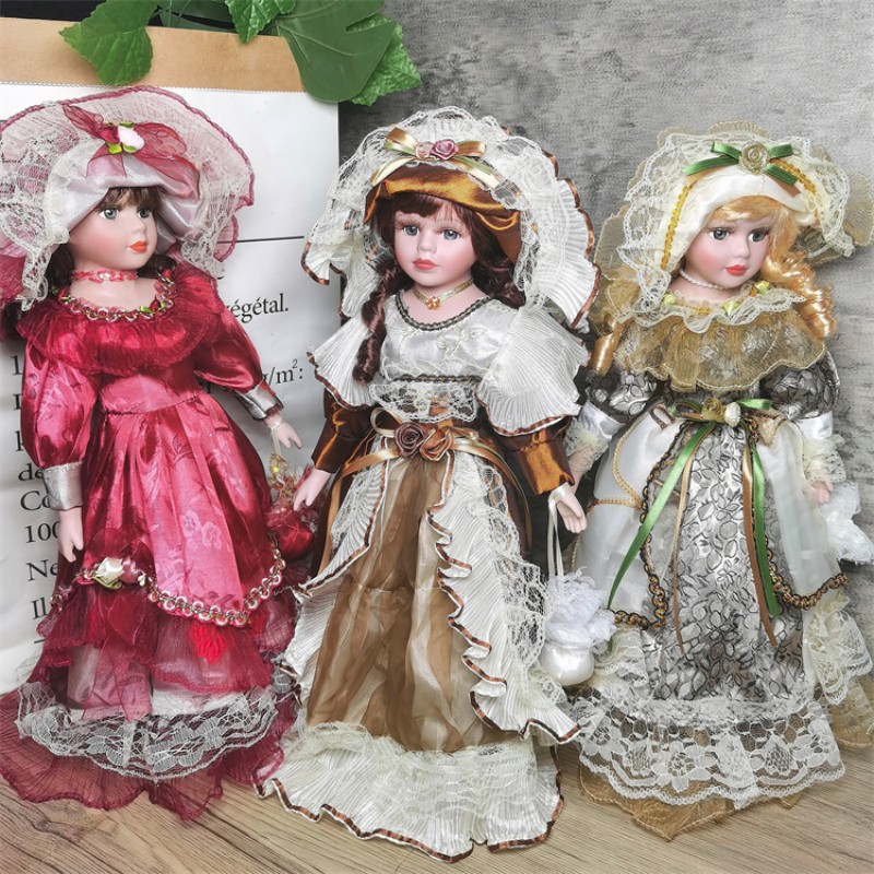 Ethnic Fashion House - 41cm rus seramik bebek oyuncak ev