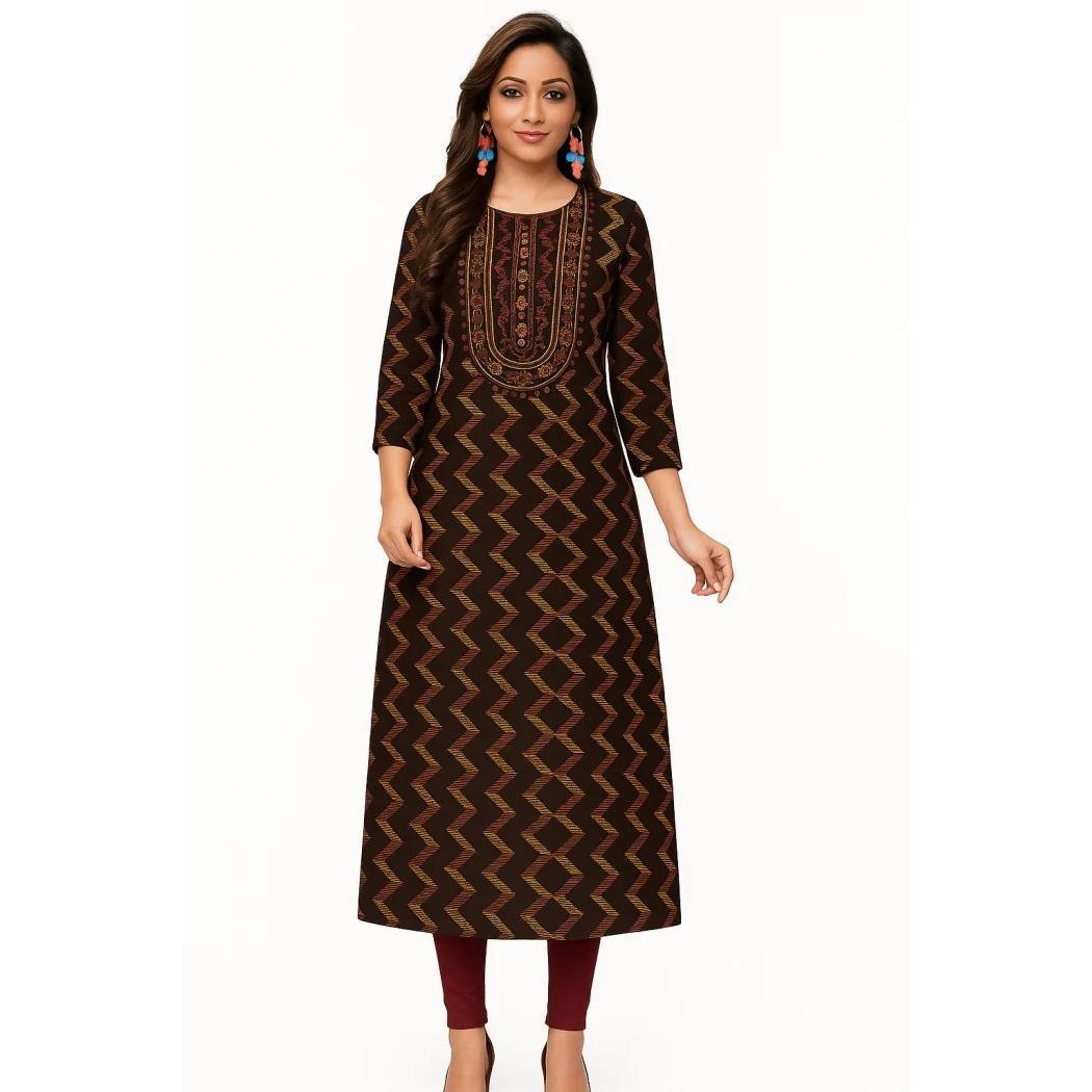 Ethnic Fashion Kurtis - Müslüman Kurt Kadın Modası Rahat Elbise
