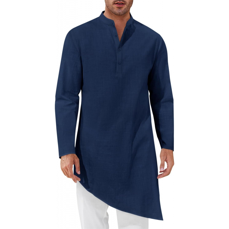 Kurta Men Cotton - Erkek Kaftan Robe Thobe Pamuklu Uzun
