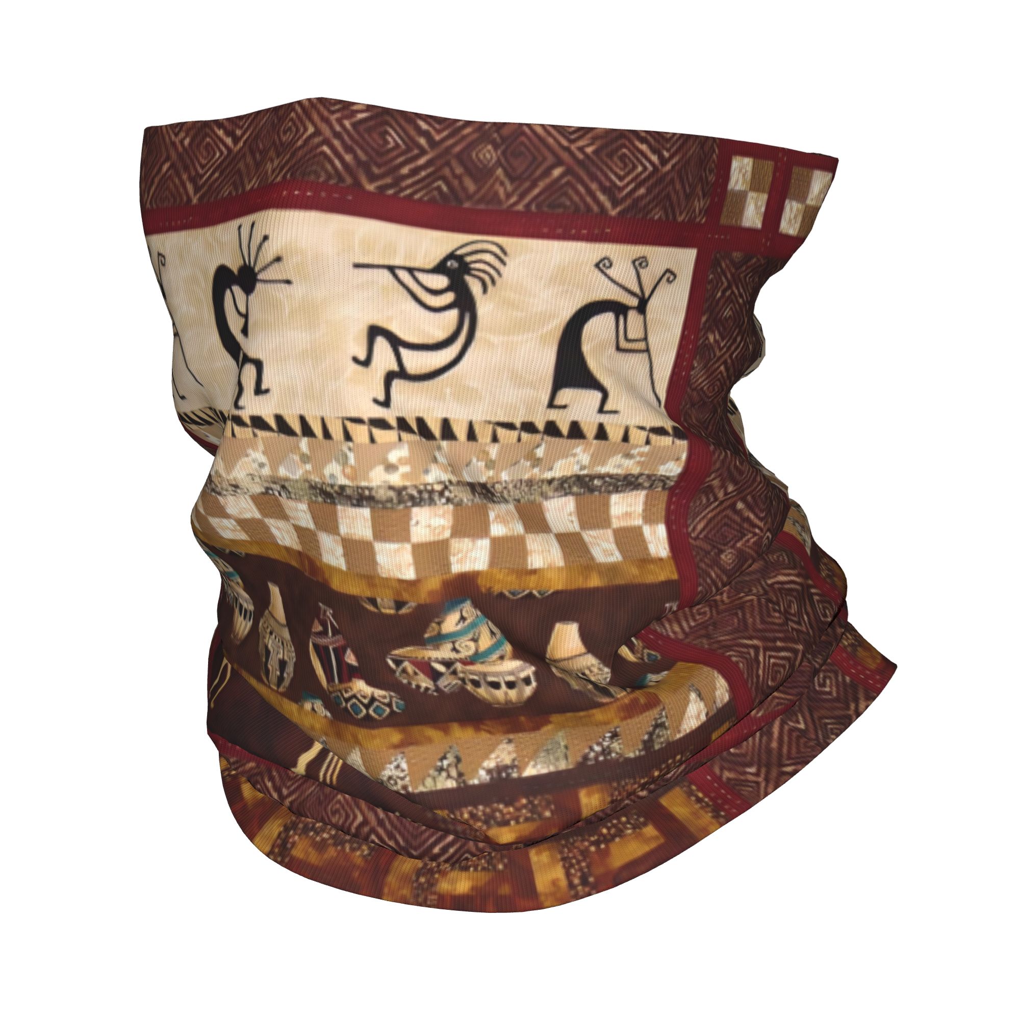 Ethnic Fashion For Men - Custom Kokopelli Winter Headband Neck Warmer
