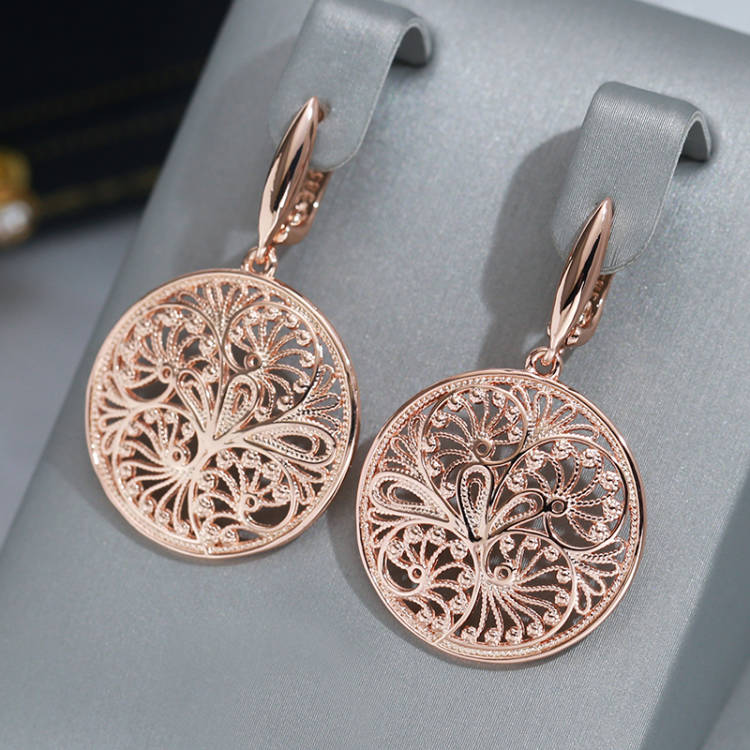 Ethnic Fashion Dubai - Wbmqda Hollow Metal çiçek uzun bırak