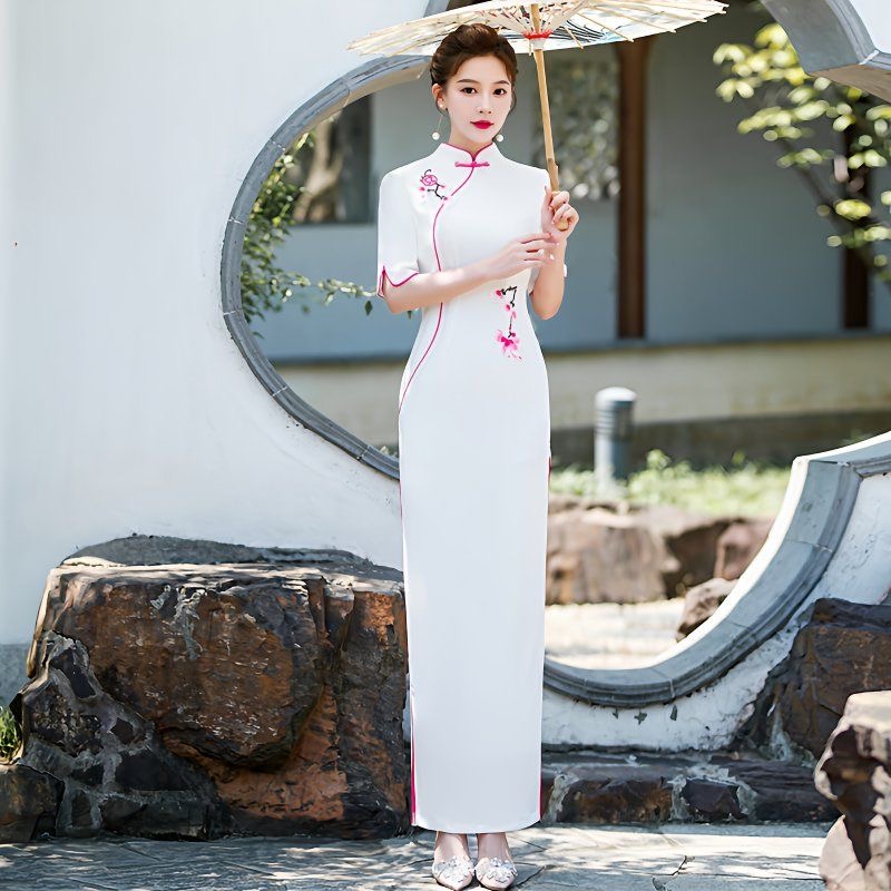 Ethnic Fashion Designers - Mor moda retro çiçek boncuklu edebi