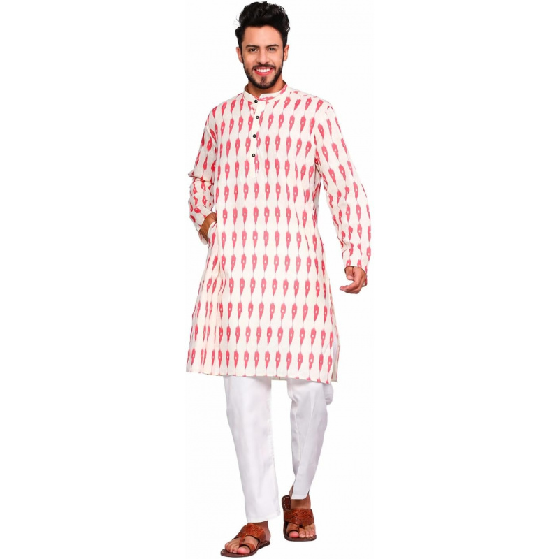 Kurta Men Cotton - Erkek Saf Pamuklu Kurta Pijama Takımı