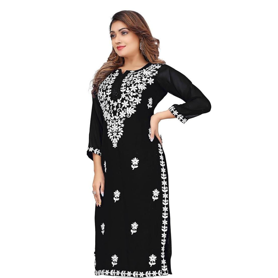 Ethnic Fashion Kurtis - Kadın Kurt günlük moda elbisesi uzun