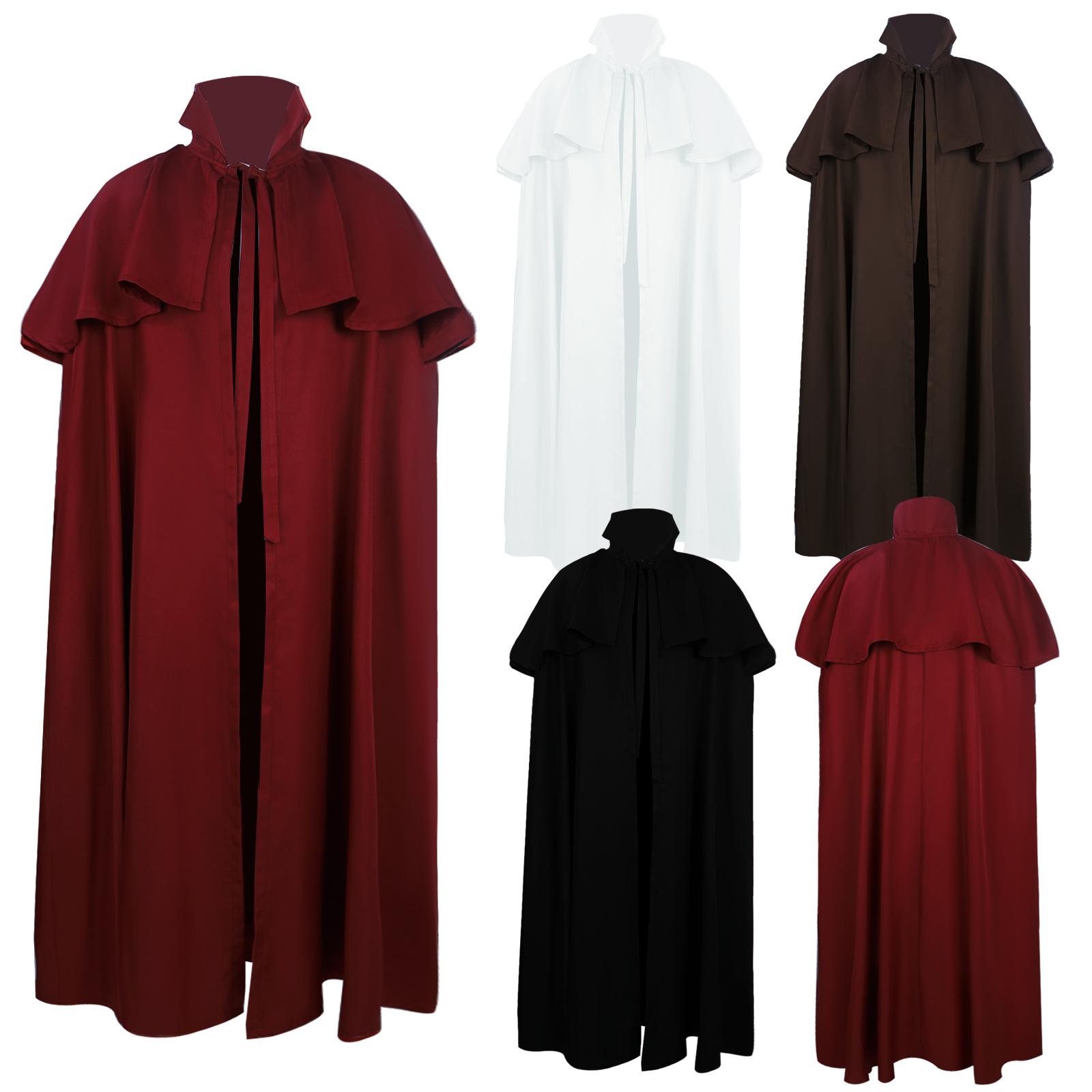 Ethnic Wear - Gotik Tarz Kapüşonlu Uzun Trençkot Cadılar