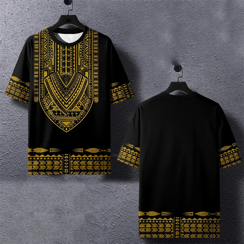 Kids Ethnic Fashion - Yaz Harajuku 3D baskılı etnik afrika