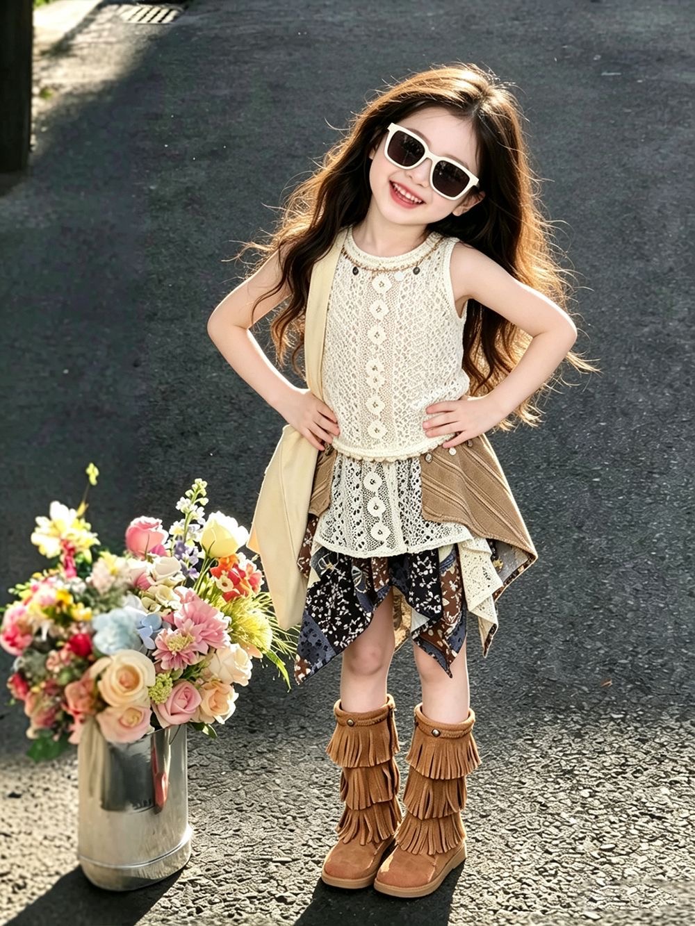 Kids Ethnic Fashion - Kız Çocuk Yazlık Kıyafet 2026 Yeni
