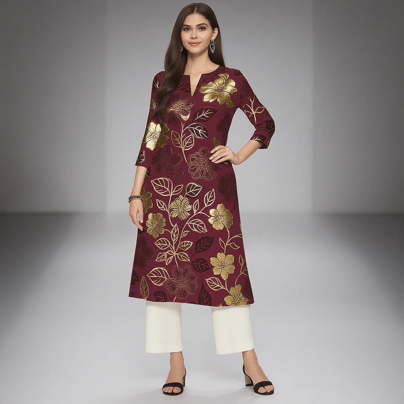 Muslim Women's Kurt Casual Fas - Ethnic Fashion Kurtis incelemesi ve fiyatı