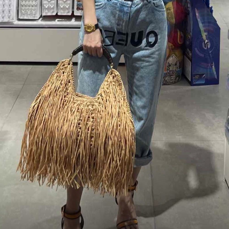 Bohemian Saçaklı Hasır Çanta,  - Ethnic Fashion Designers incelemesi ve fiyatı