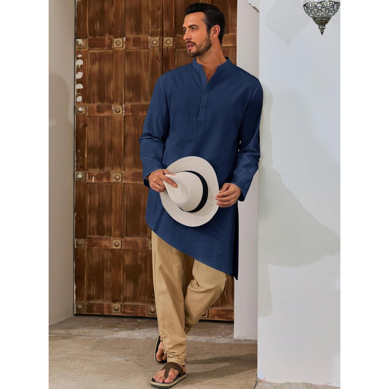 Erkek Kaftan Robe Thobe Pamukl - Kurta Men Cotton incelemesi ve fiyatı