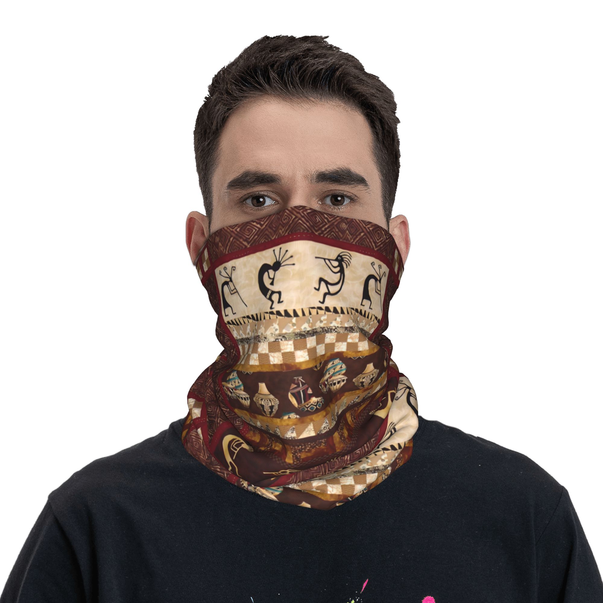 Custom Kokopelli Winter Headba - Ethnic Fashion For Men incelemesi ve fiyatı