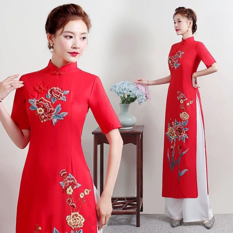 Yaz Kadın Geleneksel Vietnam A - Ao Dai Vietnam Dress incelemesi ve fiyatı