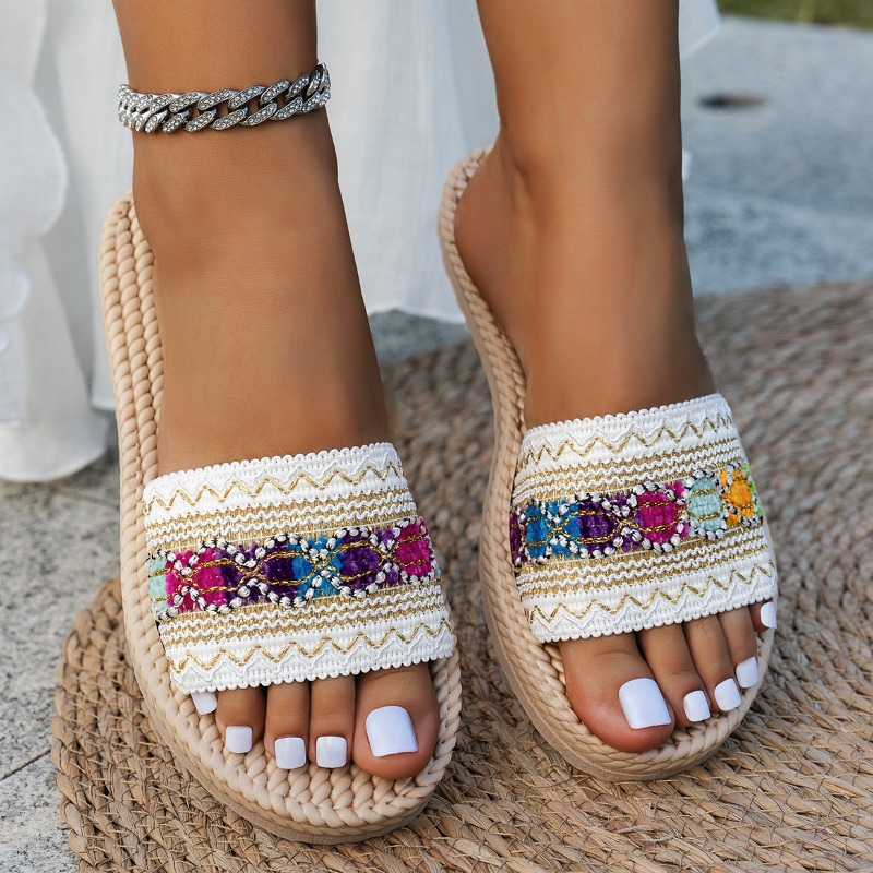 Kadın Terlik Açık Düz Tasarımc - Ethnic Fashion Designers incelemesi ve fiyatı