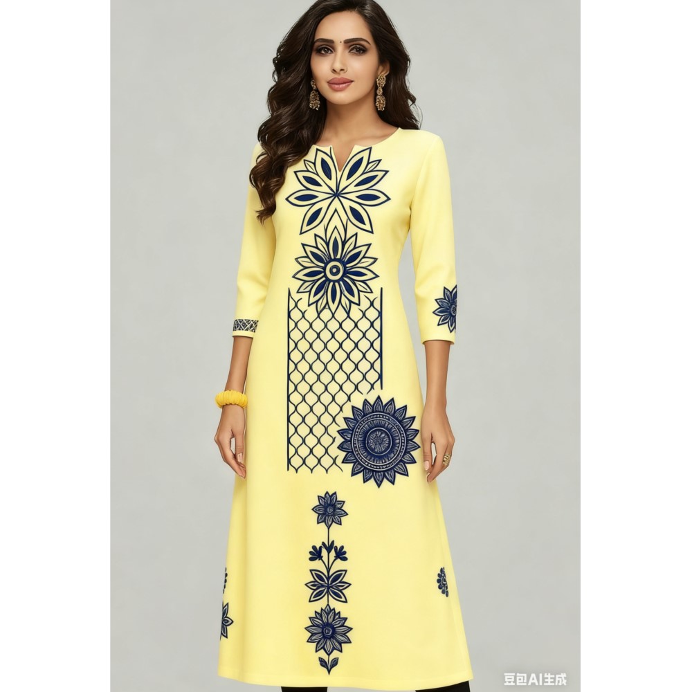 Ulusal Tarz Kadın Kurt Günlük  - Ethnic Fashion Kurtis incelemesi ve fiyatı