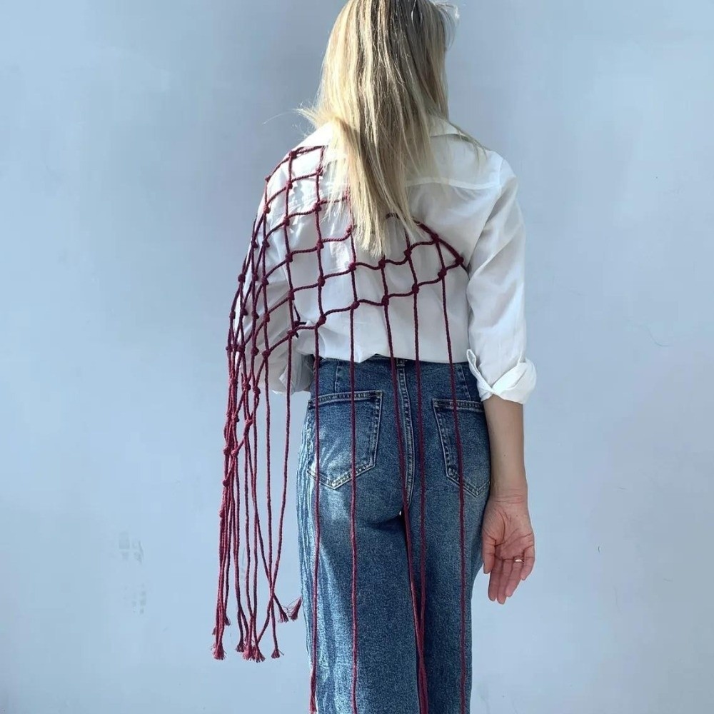 Bohem Tarzı Fileli Saçaklı Eşa - Ethnic Fashion Designers incelemesi ve fiyatı