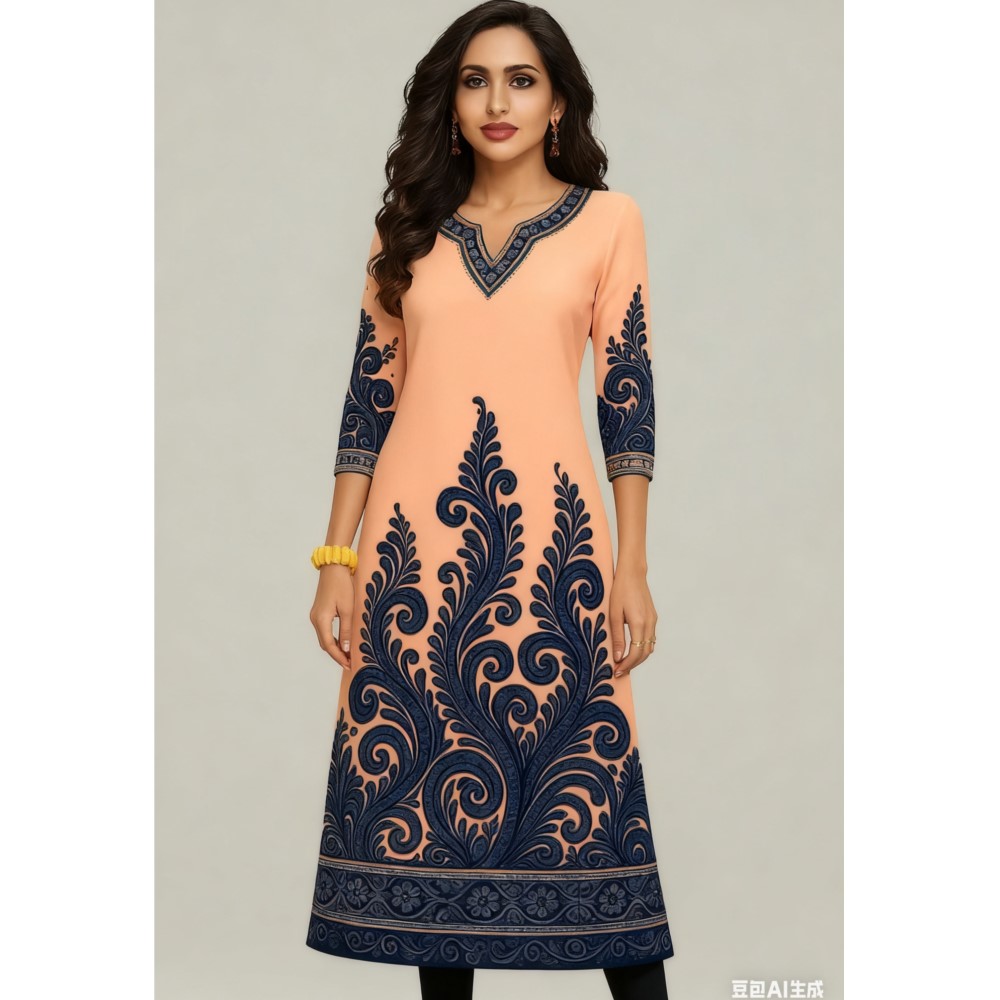 Müslüman Kurt Çiçekler kadın M - Ethnic Fashion Kurtis incelemesi ve fiyatı